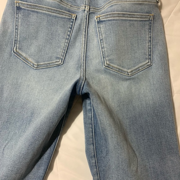 Women's Light Blue Distressed Jeans - Picture 2 of 7